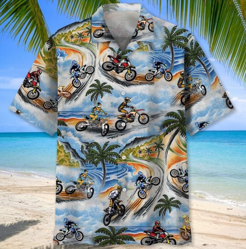 Bikergod Motorcycle COTTON Hawaii Shirt Design 3D Full Printed Sizes S - 5XL NMK285