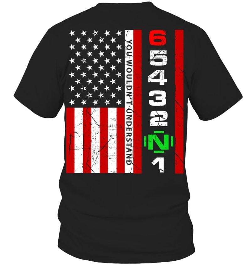 Bikergod Motorcycle USA Flag You Wouldn't Understand T-shirt, Crew-neck Sweatshirt, Hoodie, Tank Top, V-neck T-shirt Design 2D Full Printed Sizes S - 5XL - NABD217