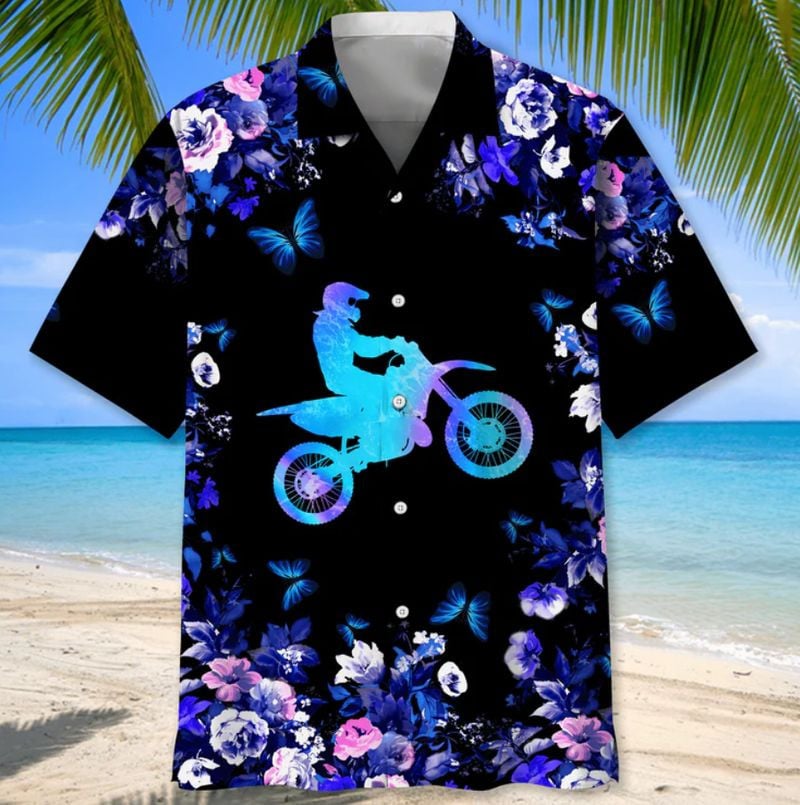 Bikergod Motorcycle COTTON Hawaii Shirt Design 3D Full Printed Sizes S - 5XL NMK289