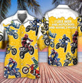 Bikergod Motorcycle I Like Beer And Motocross And Maybe 3 People COTTON Hawaii Shirt Design 3D Full Printed Sizes S - 5XL NMK295