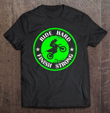Bikergod Motorcycle Ride Hard Finish Strong T-shirt, Crew-neck Sweatshirt, Hoodie, Tank Top, V-neck T-shirt Design 2D Full Printed Sizes S - 5XL - NABD297
