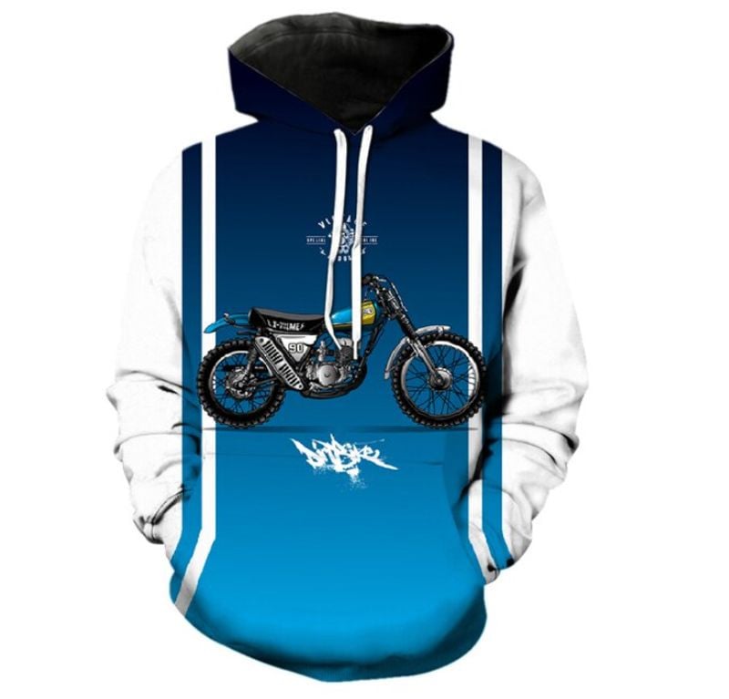 Bikergod Motorcycle Motocross  Hoodie Design 3D Full Printed Sizes S - 5XL - NABC379