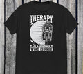 Bikergod Motorcycle Therapy Is Expensive Wind Is Free T-shirt, Crew-neck Sweatshirt, Hoodie, Tank Top, V-neck T-shirt Design 2D Full Printed Sizes S - 5XL - NABB206