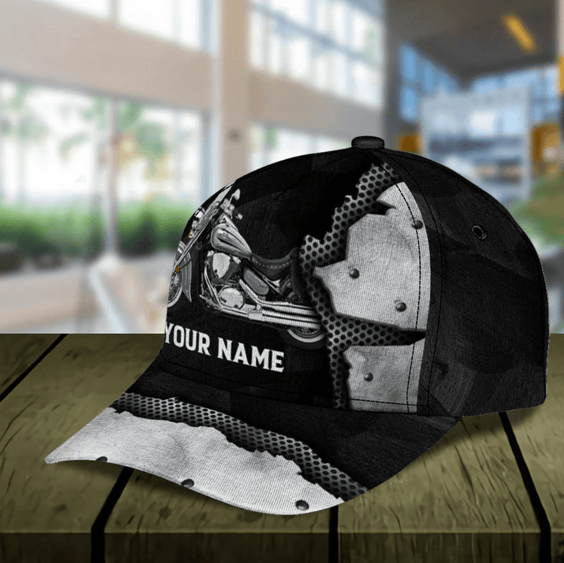 Bikergod Motorcycle Custom Name Classic Cap NABJ149