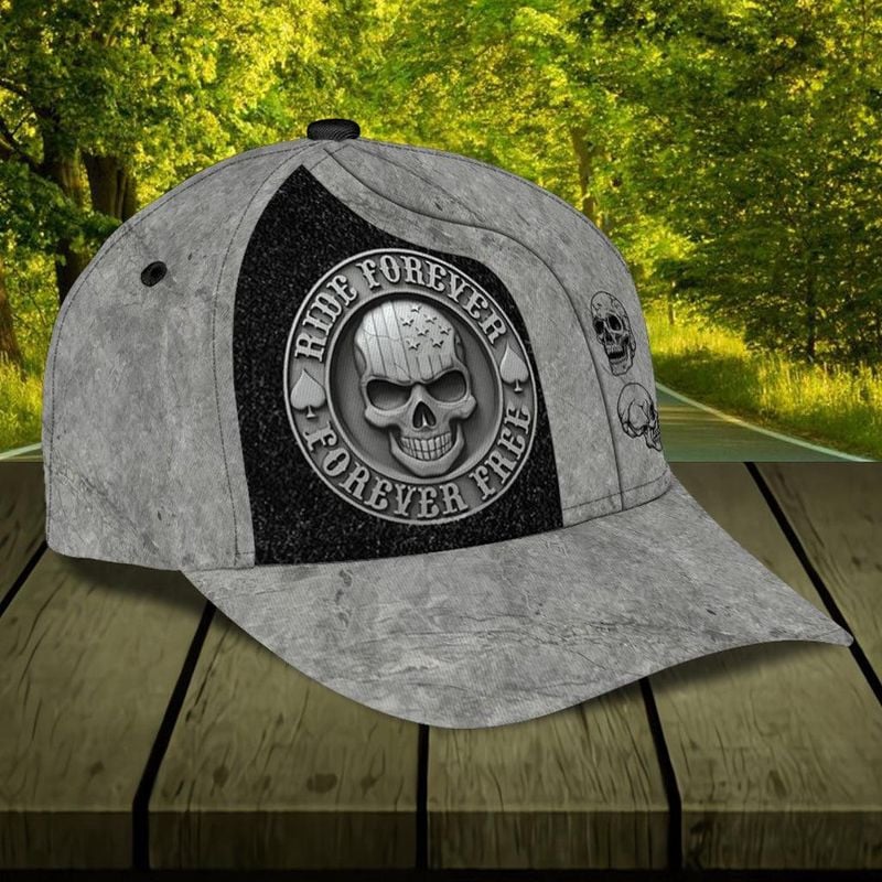 Bikergod Motorcycle Ride Forever Free Classic Cap NABH233