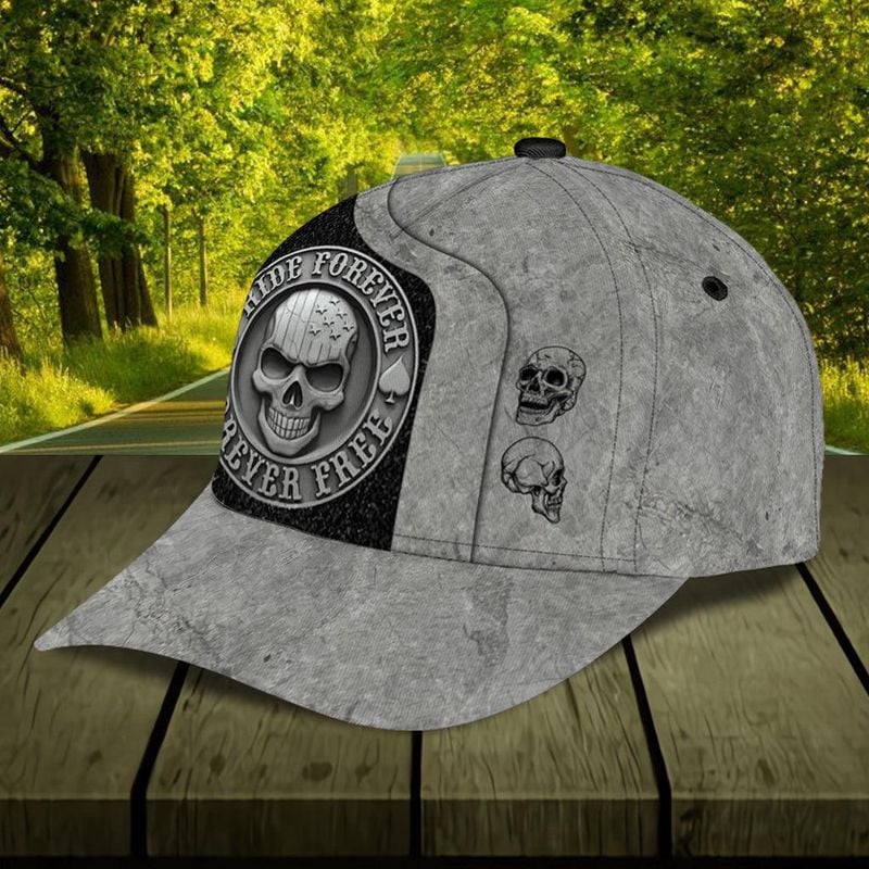 Bikergod Motorcycle Ride Forever Free Classic Cap NABH233