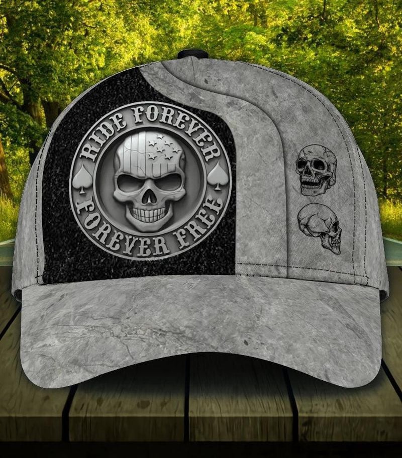 Bikergod Motorcycle Ride Forever Free Classic Cap NABH233