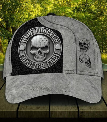 Bikergod Motorcycle Ride Forever Free Classic Cap NABH233