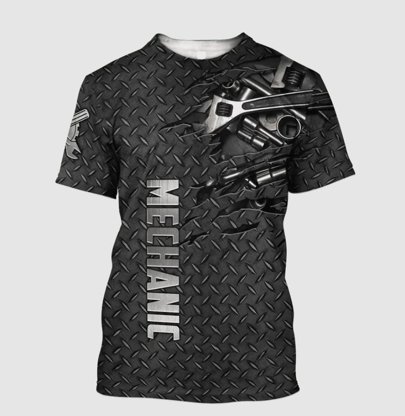Bikergod Motorcycle Mechanic  T-shirt Design 3D Full Printed Sizes S - 5XL - NMK320