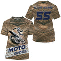 Bikergod Motorcycle Moto Cross Custom Name And Number  T-shirt Design 3D Full Printed Sizes S - 5XL - NMK29A