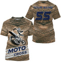 Bikergod Motorcycle Moto Cross Custom Name And Number  T-shirt Design 3D Full Printed Sizes S - 5XL - NMK29A