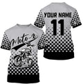 Bikergod Motorcycle Moto-X Custom Name And Number  T-shirt Design 3D Full Printed Sizes S - 5XL - NMK323