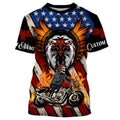 Bikergod Motorcycle Custom Name  T-shirt Design 3D Full Printed Sizes S - 5XL - NMK17