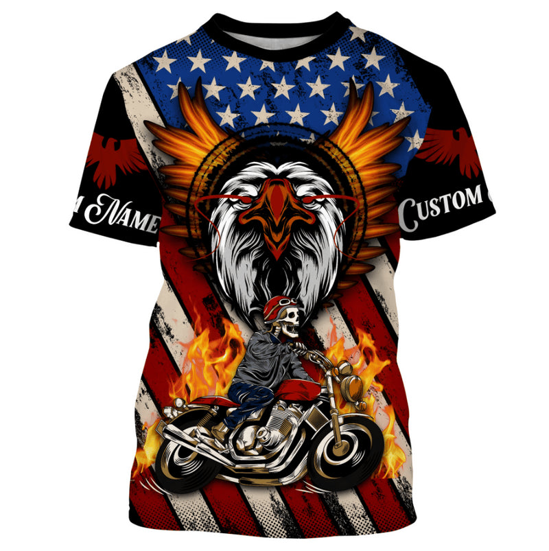 Bikergod Motorcycle Custom Name  T-shirt Design 3D Full Printed Sizes S - 5XL - NMK17
