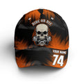 Bikergod Motorcycle Ride or Die Custom Name And Number Classic Cap NMI253