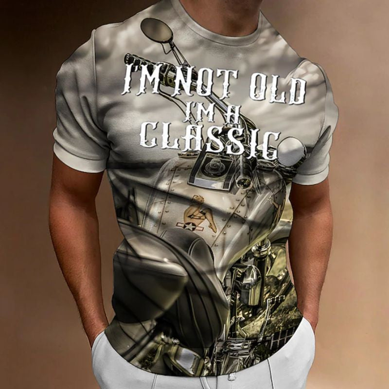 Bikergod Motorcycle I'm Not Old I AM A Classic  T-shirt Design 3D Full Printed Sizes S - 5XL - NAMA206