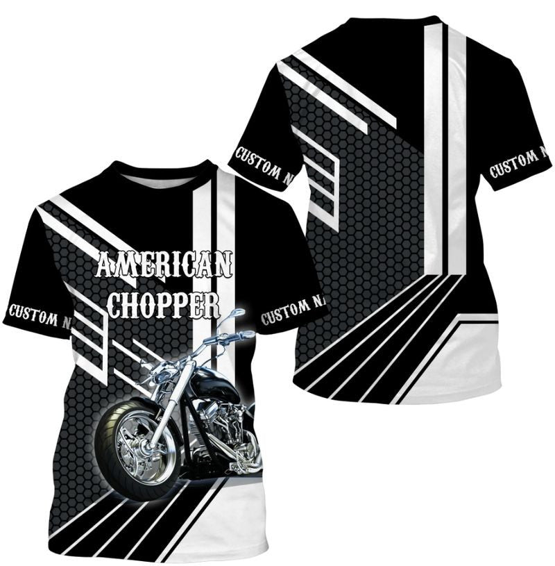 Bikergod Motorcycle American Chopper Custom Name  T-shirt Design 3D Full Printed Sizes S - 5XL - NMK12A