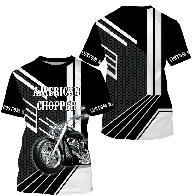 Bikergod Motorcycle American Chopper Custom Name  T-shirt Design 3D Full Printed Sizes S - 5XL - NMK12A