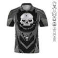 Bikergod Motorcycle Skull Biker Polo Design 3D Full Printed Sizes S - 5XL NALA350S
