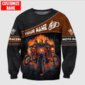 Bikergod Motorcycle Motor Racing Custom Name COTTON Sweatshirt Design 3D Full Printed Sizes S - 5XL - NMI234F