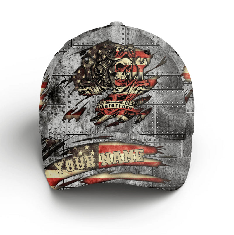 Bikergod Motorcycle Custom Name And Number Classic Cap NMI243