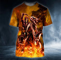 Bikergod Motorcycle Skull Biker  T-shirt Design 3D Full Printed Sizes S - 5XL - NAOA387A