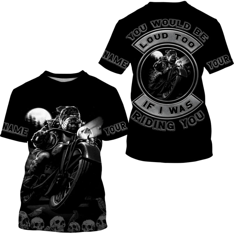 Bikergod Motorcycle Custom Name  T-shirt Design 3D Full Printed Sizes S - 5XL - NMK10B