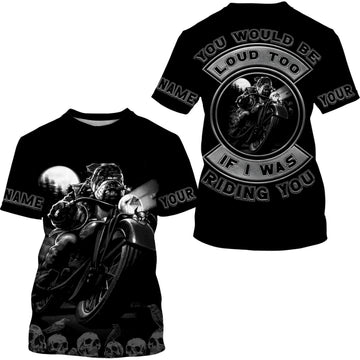 Bikergod Motorcycle Custom Name  T-shirt Design 3D Full Printed Sizes S - 5XL - NMK10B