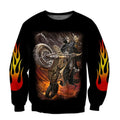 Bikergod Motorcycle Skull Biker COTTON Sweatshirt Design 3D Full Printed Sizes S - 5XL - NALA368F