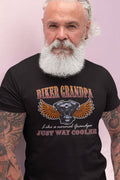 Bikergod Motorcycle Biker Grandpa, Just Way Cooler T-shirt, Crew-neck Sweatshirt, Hoodie, Tank Top, V-neck T-shirt Design 2D Full Printed Sizes S - 5XL - NAMA332
