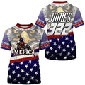 Bikergod Motorcycle America Eagle Motocross Custom Name And Number  T-shirt Design 3D Full Printed Sizes S - 5XL - NMTM343