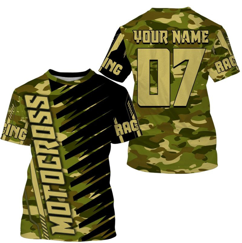 Bikergod Motorcycle Custom Name And Number  T-shirt Design 3D Full Printed Sizes S - 5XL - NMK04