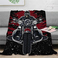 Bikergod Motorcycle Skull Rider Skull Biker Blanket NAMA552