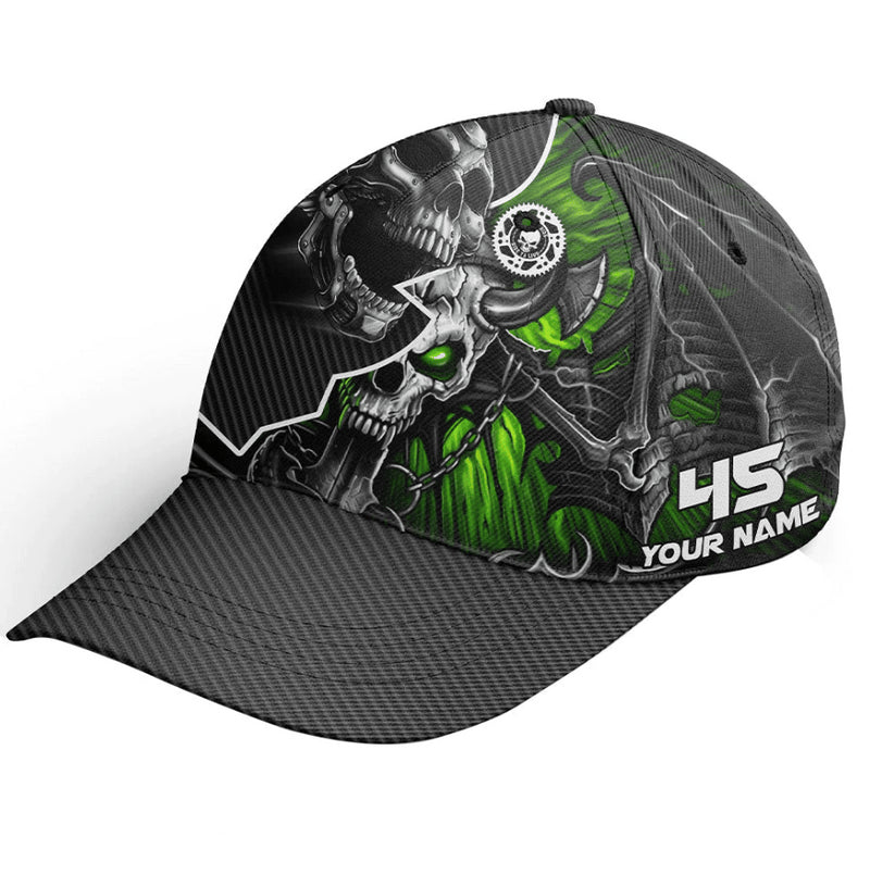 Bikergod Motorcycle Custom Name And Number Classic Cap NMI244