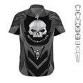 Bikergod Motorcycle Skull Biker Button Shirt Design 3D Full Printed Sizes S - 5XL NALA350D