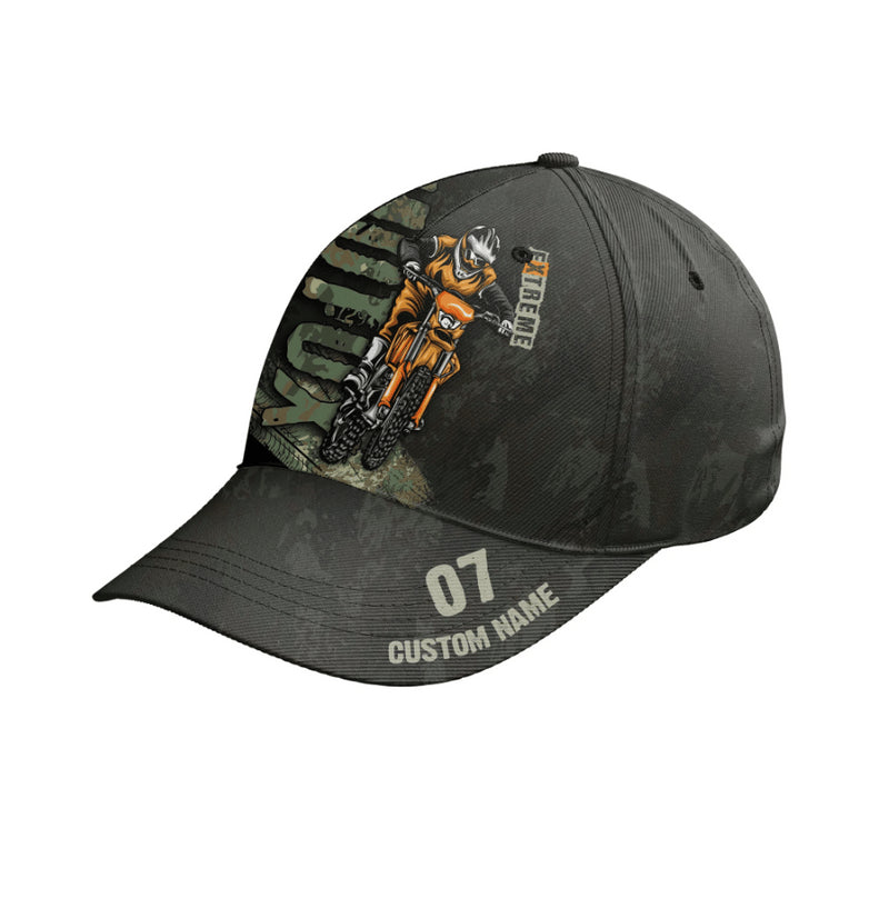 Bikergod Motorcycle Custom Name And Number Classic Cap NMI245
