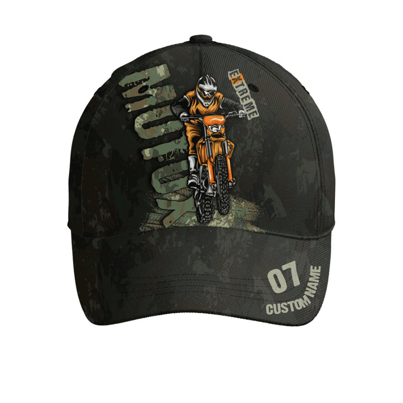Bikergod Motorcycle Custom Name And Number Classic Cap NMI245