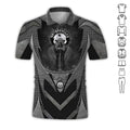 Bikergod Motorcycle Skull Biker Polo Design 3D Full Printed Sizes S - 5XL NALA351S