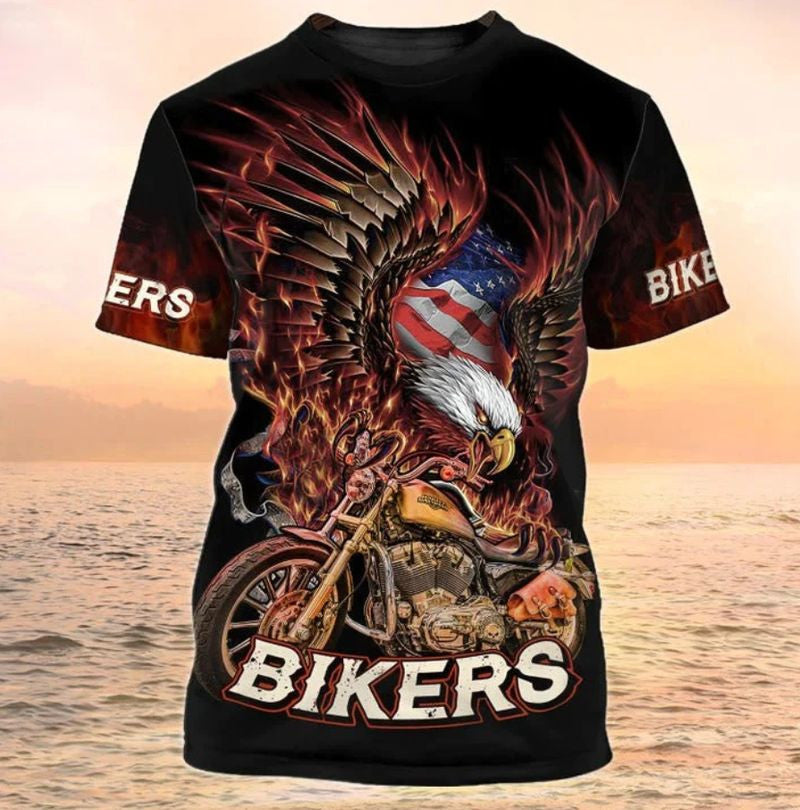Bikergod Motorcycle Biker  T-shirt Design 3D Full Printed Sizes S - 5XL - NMK297