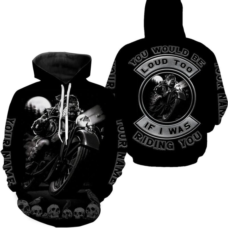 Bikergod Motorcycle Custom Name  Hoodie Design 3D Full Printed Sizes S - 5XL - NMK10A