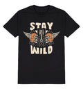 Bikergod Motorcycle Stay Wild Skeleton Biker T-shirt, Crew-neck Sweatshirt, Hoodie, Tank Top, V-neck T-shirt Design 2D Full Printed Sizes S - 5XL - NABB195