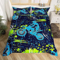 Bikergod Motorcycle Motocross Rider Dirt Bike Bedding Set Cover Design 3D - NABB280