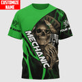 Bikergod Motorcycle Mechanic Custom Name  T-shirt Design 3D Full Printed Sizes S - 5XL - NMK300