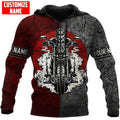 Bikergod Motorcycle Custom name  Hoodie/Zip Hoodie Design 3D Full Printed Sizes S - 5XL- NMI235D
