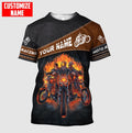 Bikergod Motorcycle Motor Racing Custom Name  T-shirt Design 3D Full Printed Sizes S - 5XL - NMI234A