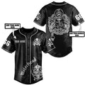 Bikergod Motorcycle Motorhead Custom Name Baseball Shirt Design 3D Full Printed High Quality - NMI236