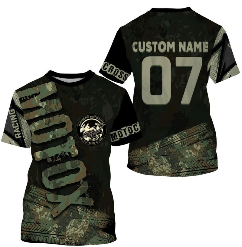 Bikergod Motorcycle Custom Name And Number  T-shirt Design 3D Full Printed Sizes S - 5XL - NMK09