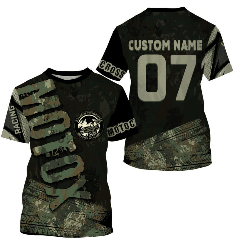 Bikergod Motorcycle Custom Name And Number  T-shirt Design 3D Full Printed Sizes S - 5XL - NMK09