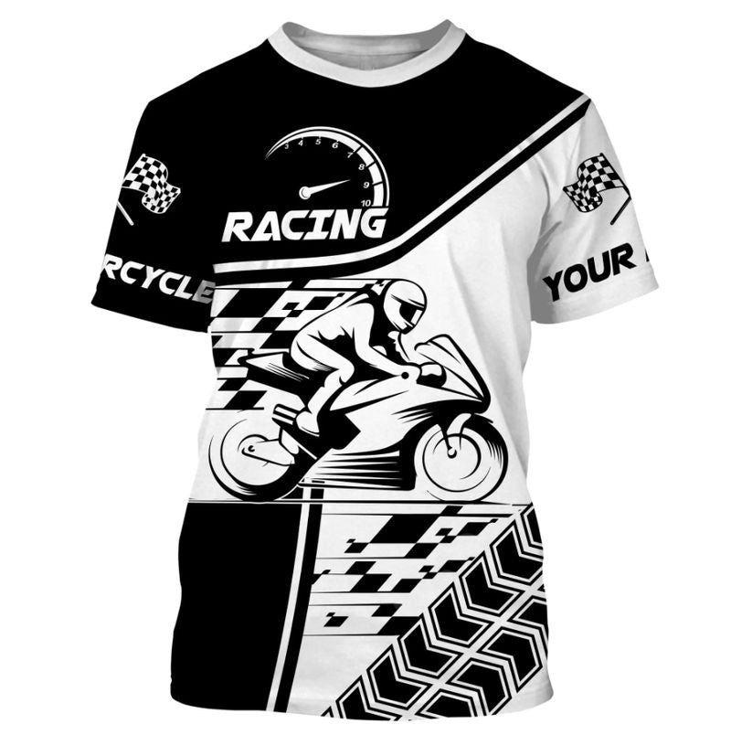 Bikergod Motorcycle Custom Name  T-shirt Design 3D Full Printed Sizes S - 5XL - NMK07