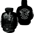 Bikergod Motorcycle 100% Illegal Death Machine Custom Name  Hoodie Design 3D Full Printed Sizes S - 5XL - NMK11B
